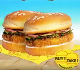 Chimi-Peso Crispy Chicken Burger