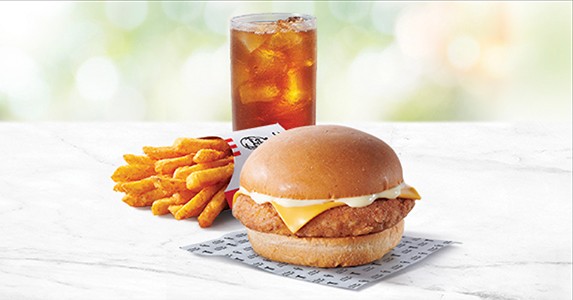 Chicken Burger, Reg Fixin, & Reg. Drink