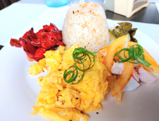 Tocino with Salted Egg