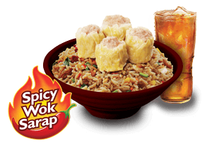 Siomai Spicy Chao Fan- with drinks